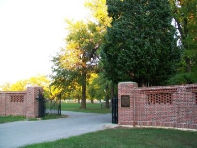 The Churchill Gate and Marker. Click for full size. The Churchill Gate and Marker image. Click for full size.