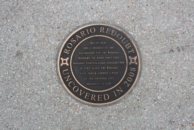 Rosario Redoubt-Uncovered in 2008 Marker image. Click for full size.