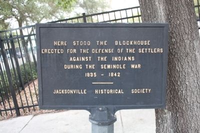 Seminole War Blockhouse Site Marker image. Click for full size.