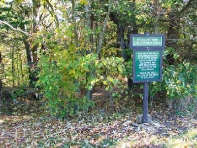 Ft. Scott and California Road Marker. Click for full size. Ft. Scott and California Road Marker image. Click for full size.