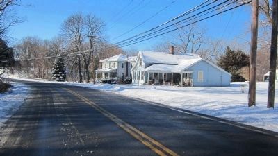 Westbound View of Marker and House. Click for full size. Westbound View of Marker and House image. Click for full size.