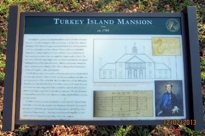 Turkey Island Mansion Marker image. Click for full size.