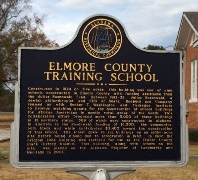 Elmore County Training School Marker image. Click for full size.