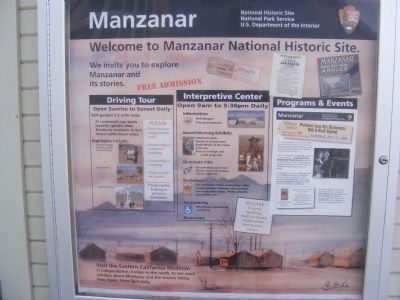 Sign on the Wall of the Interpretive Center. Click for full size. Sign on the Wall of the Interpretive Center image. Click for full size.