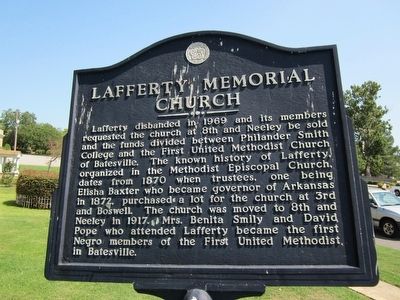 Lafferty Memorial Church Marker image. Click for full size.
