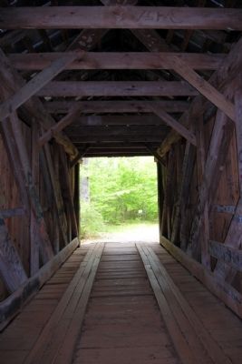 Interior of Bunker Hill Covered Bridge. Click for full size. Interior of Bunker Hill Covered Bridge image. Click for full size.