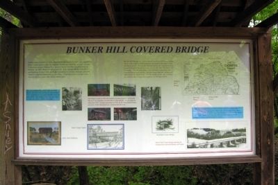 Bunker Hill Covered Bridge Marker image. Click for full size.