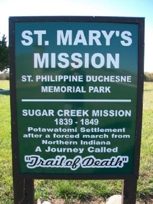 St. Mary's Mission Marker image. Click for full size.