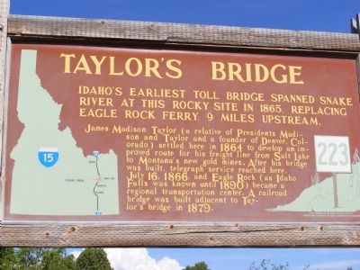 Taylor's Bridge Marker. Click for full size. Taylor's Bridge Marker image. Click for full size.