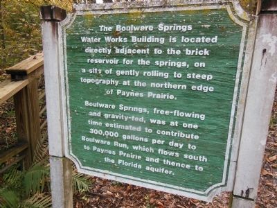 Boulware Springs Water Works Building Marker image. Click for full size.