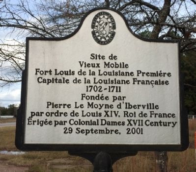 Site of Old Mobile Marker (Reverse) image. Click for full size.