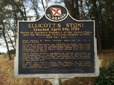 Ellicott's Stone Marker image. Click for full size.