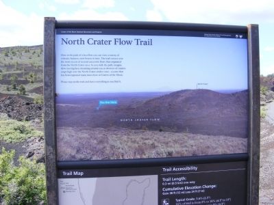 North Crater Flow Trail Marker image. Click for full size.