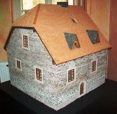 Luther House Model in Luther School Info Center image. Click for full size.