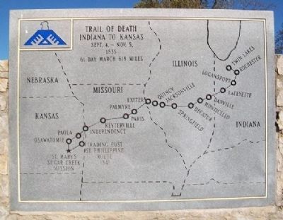 [Potawatomi] Trail of Death Monument image. Click for full size.