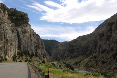 Wind River Canyon and Owl Creek Mountains image. Click for full size.