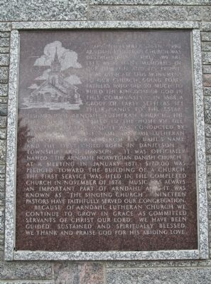Arndahl Lutheran Church Marker. Click for full size. Arndahl Lutheran Church Marker image. Click for full size.