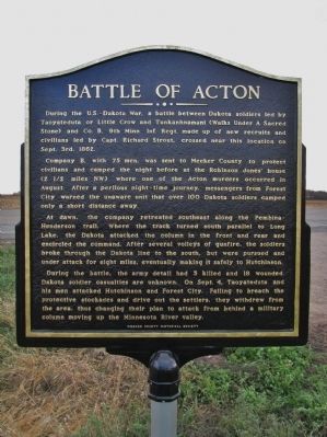 Battle of Acton Marker image. Click for full size.