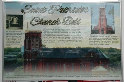 Saint Patrick's Church Bell Marker. Click for full size. Saint Patrick's Church Bell Marker image. Click for full size.