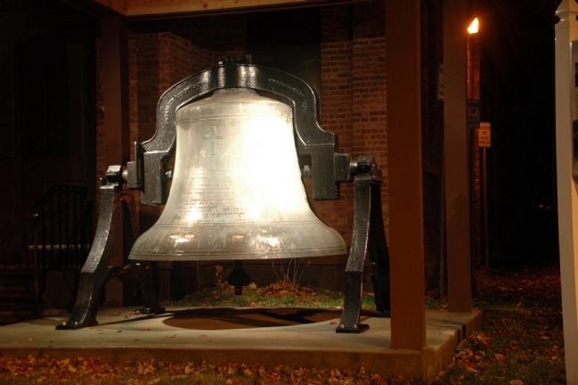 Saint Patrick's Church Bell - Lit at Night. Click for full size. Saint Patrick's Church Bell - Lit at Night image. Click for full size.