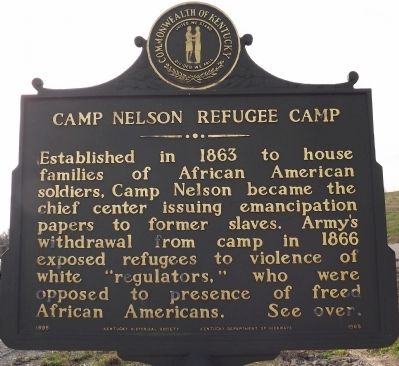 Camp Nelson Refugee Camp Marker image. Click for full size.