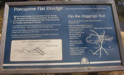 Porcupine Flat Dredge Marker image. Click for full size.