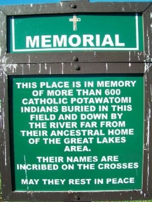 Potawatomi Burial Ground Marker image. Click for full size.