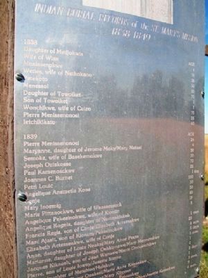 Potawatomi Burial Ground Marker. Click for full size. Potawatomi Burial Ground Marker image. Click for full size.