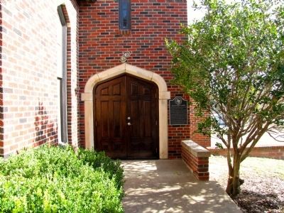 Presbyterian Church Door and Marker. Click for full size. Presbyterian Church Door and Marker image. Click for full size.