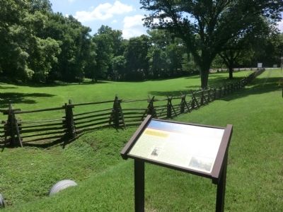 Attack on the Union Left Marker image. Click for full size.