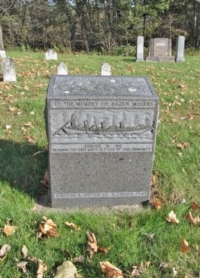 To the Memory of Hazen Mooers Marker. Click for full size. To the Memory of Hazen Mooers Marker image. Click for full size.