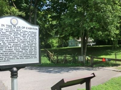 Lot No., 1 in the Plan of Carnton Marker image. Click for full size.