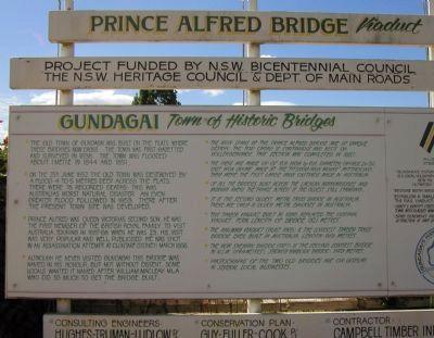 Prince Alfred Bridge Viaduct Marker image. Click for full size.