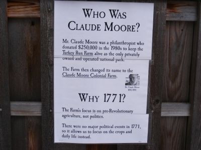 Who Was Claude Moore Marker. Click for full size. Who Was Claude Moore Marker image. Click for full size.