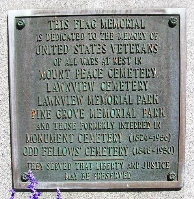 Veterans Memorial Marker. Click for full size. Veterans Memorial Marker image. Click for full size.