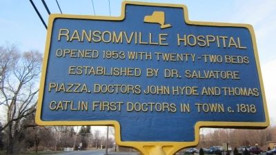 Ransomville Hospital Marker. Click for full size. Ransomville Hospital Marker image. Click for full size.
