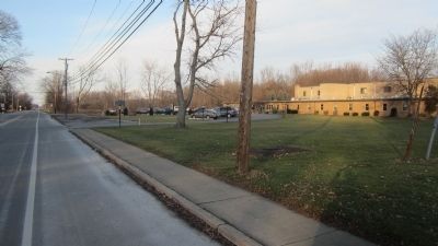 Northbound View of Ransomville Hospital Marker. Click for full size. Northbound View of Ransomville Hospital Marker image. Click for full size.