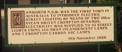 Electric Street Lighting Marker image. Click for full size.