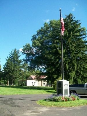 Gilbert Motier DeLafayette Marker at Flag Memorial. Click for full size. Gilbert Motier DeLafayette Marker at Flag Memorial image. Click for full size.