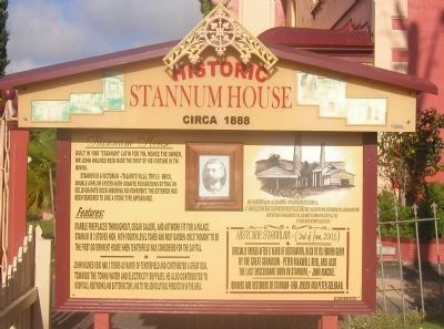 Historic Stannum House Marker image. Click for full size.