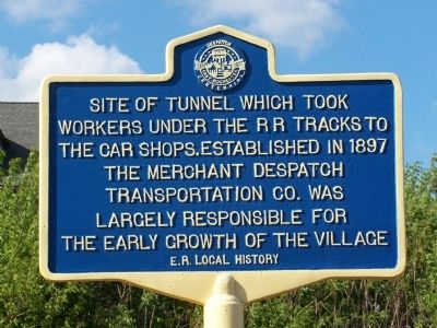 Site of Tunnel Marker. Click for full size. Site of Tunnel Marker image. Click for full size.
