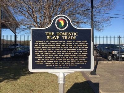 The Domestic Slave Trade Marker (side 1). Click for full size. The Domestic Slave Trade Marker (side 1) image. Click for full size.