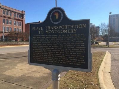 Slave Transportation to Montgomery Marker (side 2) image, Touch for more information