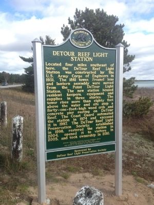DeTour Reef Light Station Marker image. Click for full size.