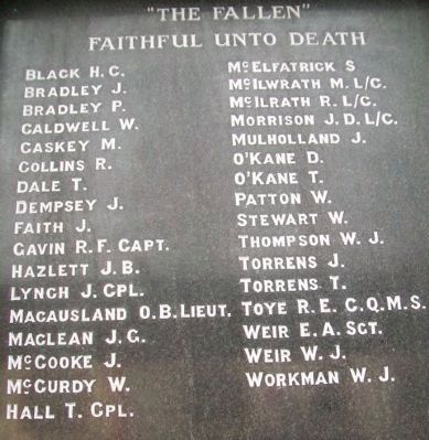 World Wars Memorial. Click for full size. World Wars Memorial image. Click for full size.