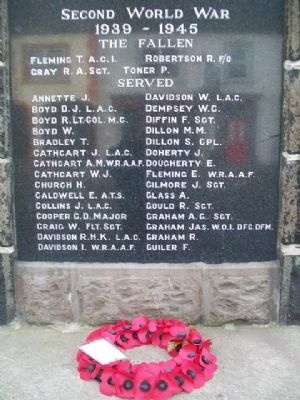 World Wars Memorial. Click for full size. World Wars Memorial image. Click for full size.