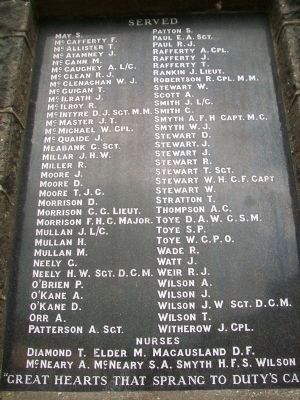World Wars Memorial. Click for full size. World Wars Memorial image. Click for full size.