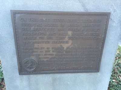 Marquis de Lafayette Marker image. Click for full size.