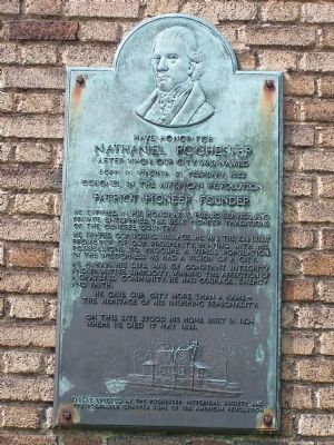 Have honor for Nathaniel Rochester Marker image. Click for full size.