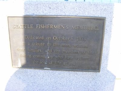 Seattle Fisherman's Memorial Marker image. Click for full size.